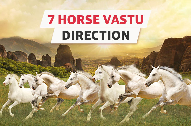 7 horses running depicting 7 horses vastu direction - Emoha
