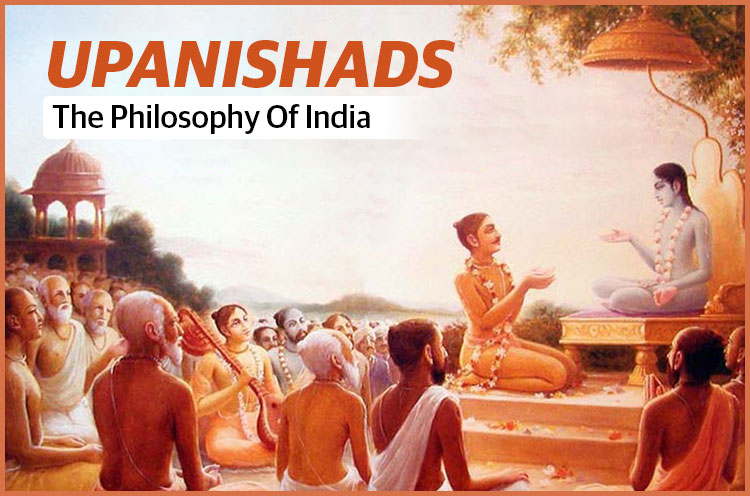 Students taking knowledge of upanishad