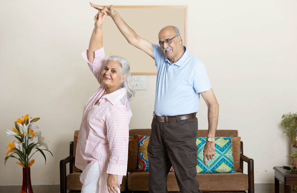 elderly dancing